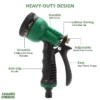 8 Pattern High Pressure Garden Hose Nozzle Water Spray - Image 6