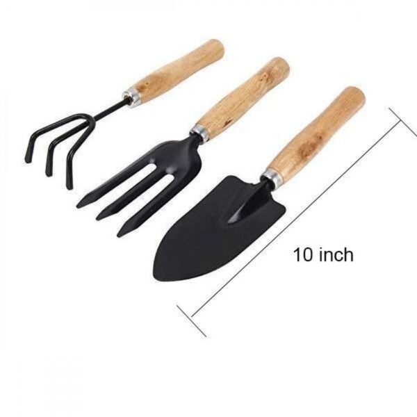 Gardening Tools - Hand Cultivator, Small Trowel, Garden Fork (Set Of 3) for Home Gardening, Perfectly Sized for Kids, Ideal for Flower Pot and Lawn - Image 6