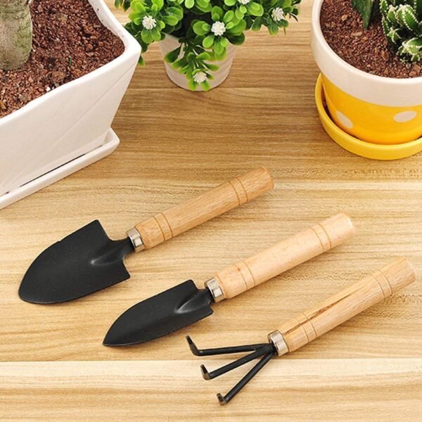 Gardening Tools - Hand Cultivator, Small Trowel, Garden Fork (Set Of 3) for Home Gardening, Perfectly Sized for Kids, Ideal for Flower Pot and Lawn - Image 5