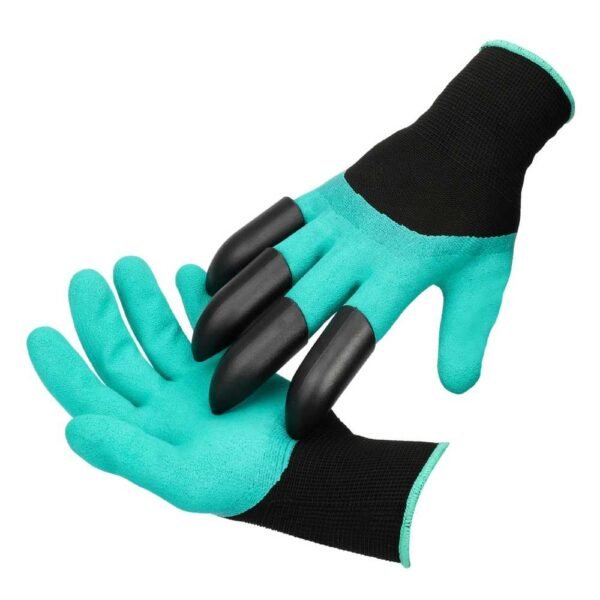 Garden Gloves, For Gardening, Material: Rubber, Claw Gloves for Planting Breathable Material with Right Hand Fingertips Claws for Digging and Pair - Image 5