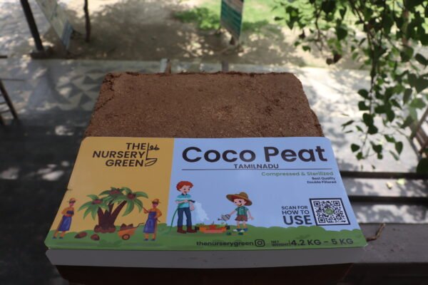 The Nursery Green - Cocopeat Block - Coirpith Block 5 Kg. Organic Coco Peat Brick - 100% Natural Coconut Coir for Gardening, Potting Mix, Hydroponics. - Image 5