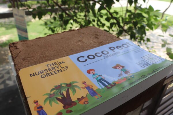 The Nursery Green - Cocopeat Block - Coirpith Block 5 Kg. Organic Coco Peat Brick - 100% Natural Coconut Coir for Gardening, Potting Mix, Hydroponics. - Image 4