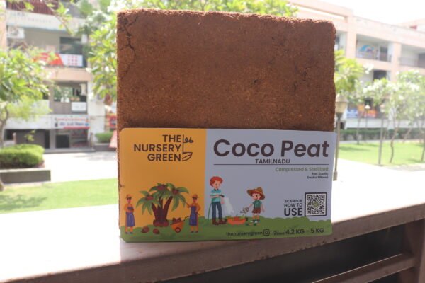 The Nursery Green - Cocopeat Block - Coirpith Block 5 Kg. Organic Coco Peat Brick - 100% Natural Coconut Coir for Gardening, Potting Mix, Hydroponics. - Image 3