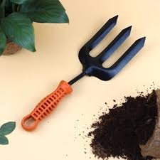 Garden Fork for Soil Turning Gardening Tool, Rust Preventive Top Coat Suitable for Gardening, Kitchen Garden